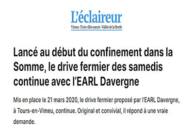 Article pour L'Eclaireur