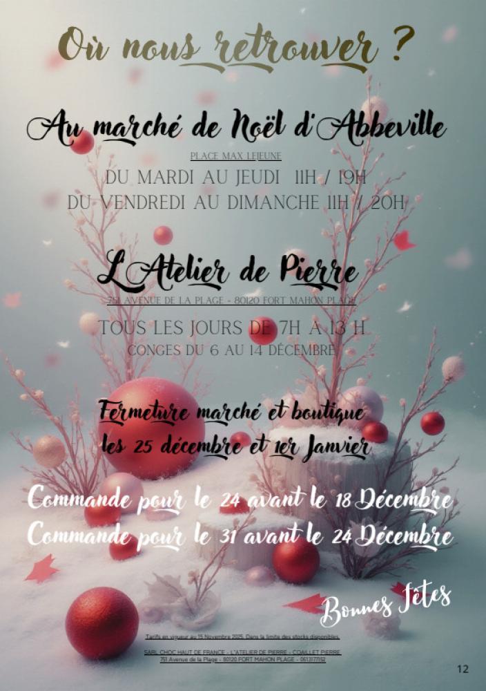 Acheter bûche Noël Abbeville