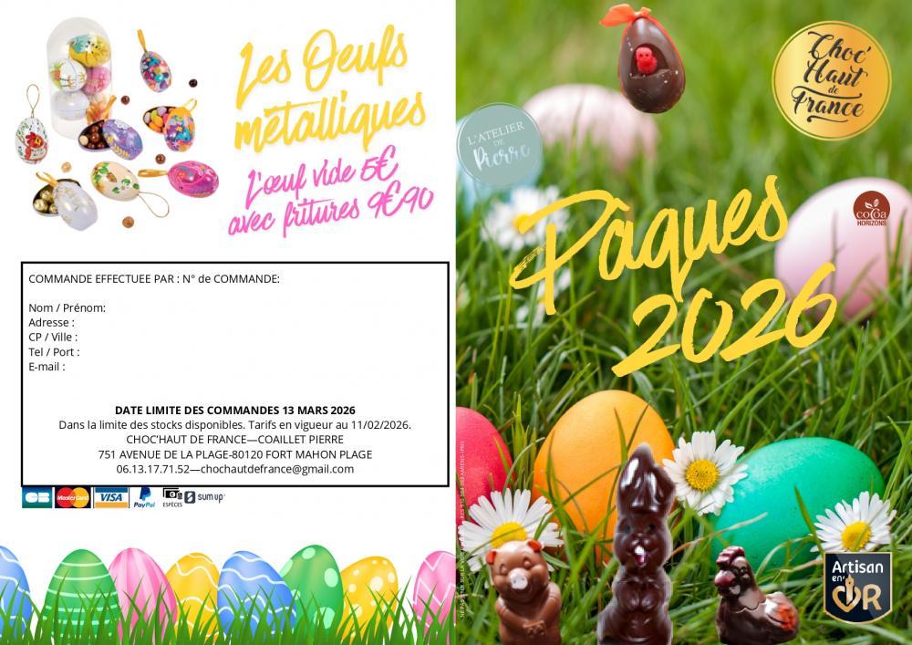 Chocolats pâques Abbeville